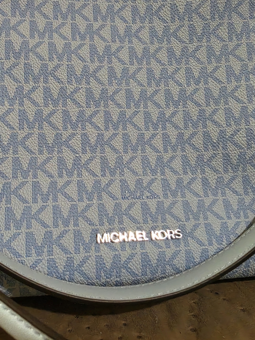 Michael Kors Light Blue Logo Crossbody Bag And Wristlet - Picture 2 of 9